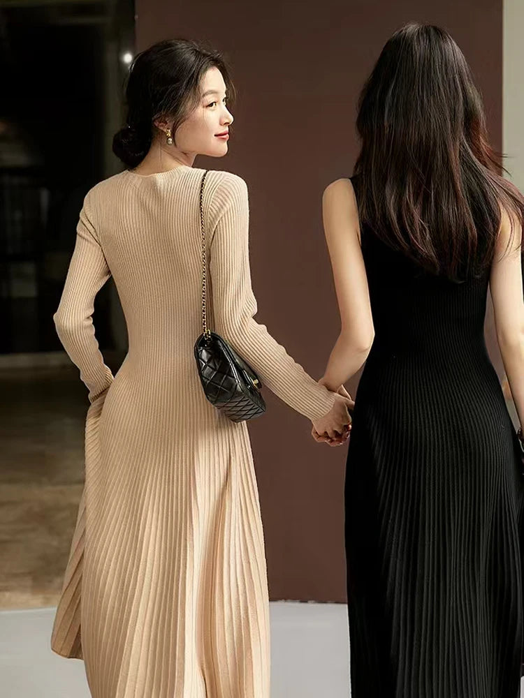 Merino Knit A-Line Dress