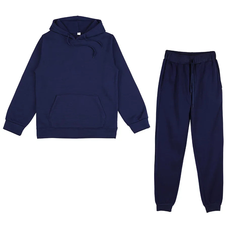 Men's Sports Suits Fashion Tracksuit Women Hoodies + Pants Two Pieces Sets Running Casual Sweatshirts Sweatpants Men's Clothing