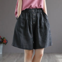 High Waist A Line Summer Shorts