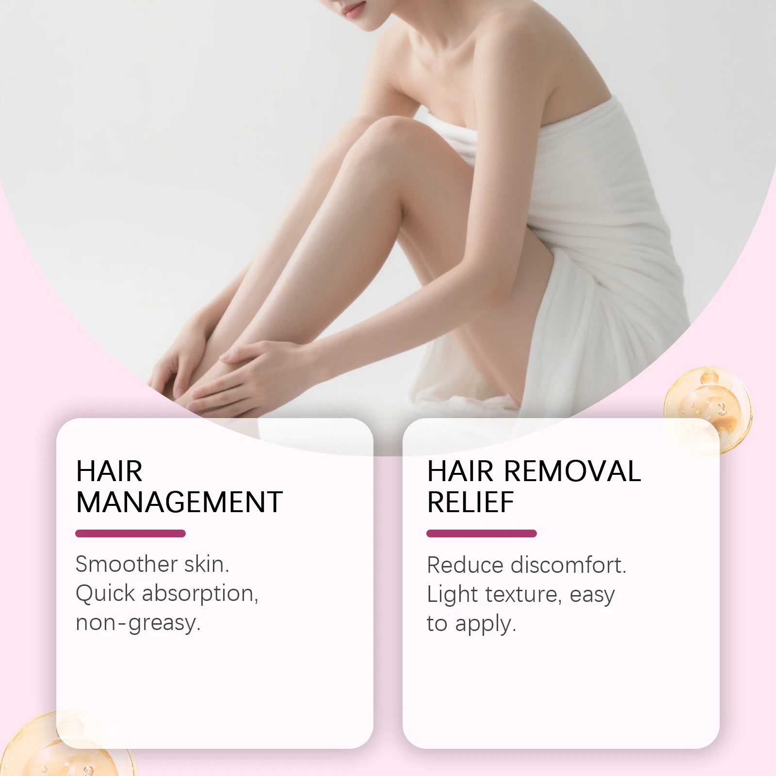 Hair Removal Care Essential Oil Gently Cares For The Skin Cleanses Hair Removal Moisturizes&Moisturizes Daily Care Essential Oil