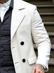 Refined Double Breasted Wool Coat
