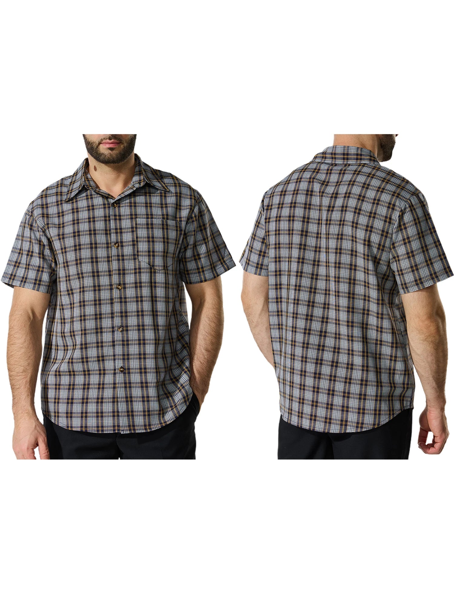 Summer Plaid Button Shirt