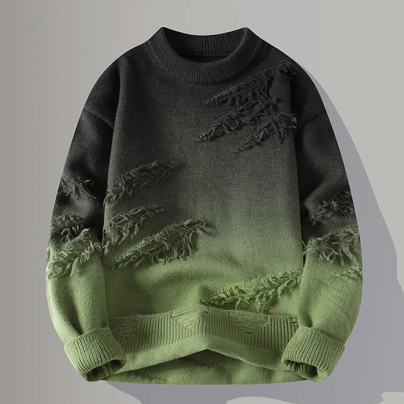 Winter Knit Crew Pullover Sweater