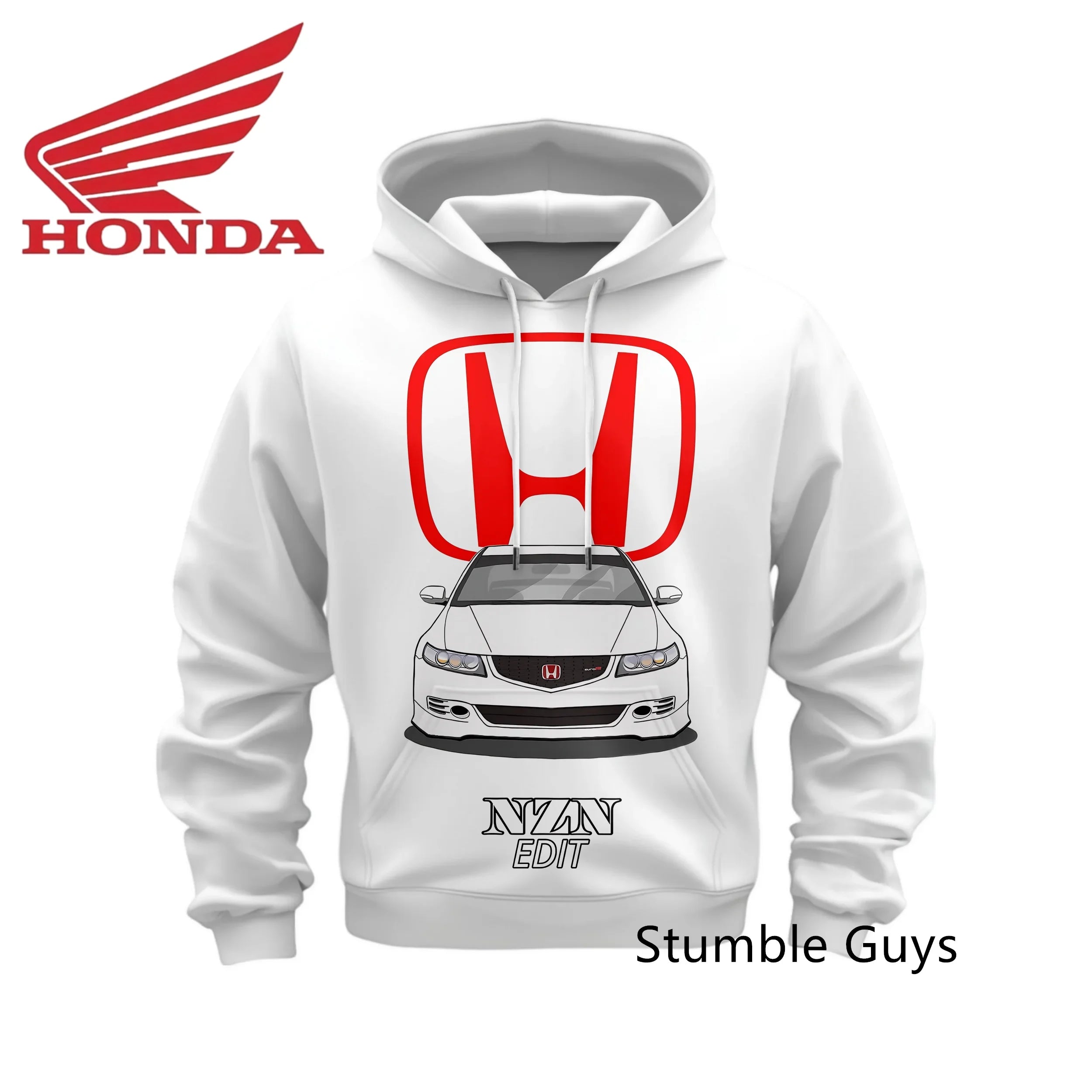 Racing Style Long Sleeve Hoodie