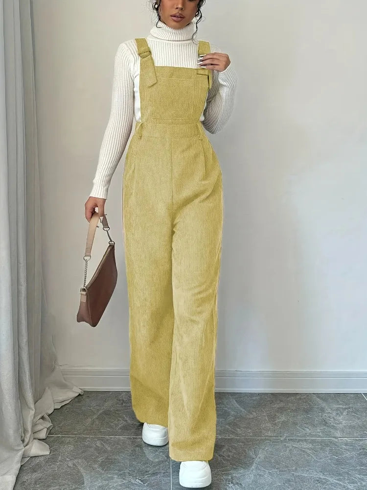Women's Corduroy Relaxed Fit Jumpsuit