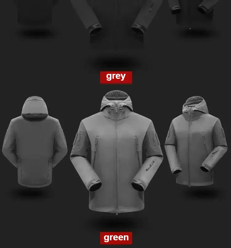Winter Autumn Fleece Thermal Waterproof Suit Men Jacket Tactical Outdoor Fishing Hiking Camping Tracksuits Coat