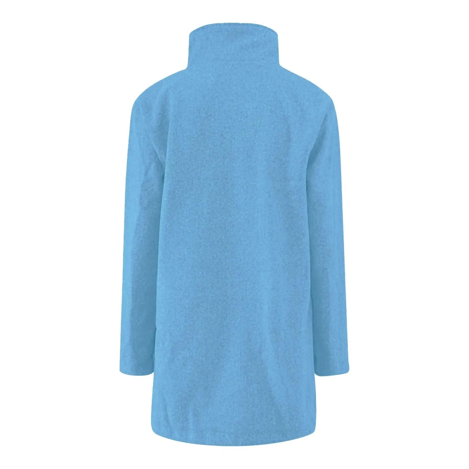Womens Wool Cardigan Coats With Pockets Ladies Lapel Long Jacket Coat Fashion Solid Casual Winter Jackets for Women Plus Coat