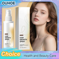 Hair Growth Spray Nourish Moisturize Scalp Plump Strengthen Follicles Reduce Hair Loss Breakage Sagging Smooth Out Frizz Essence