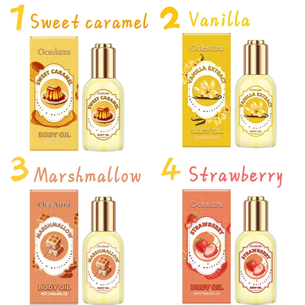 Body Massage Oil Improve Moisturizing Relieve Stress Muscle Relaxing Body SPA Lasting Scent Body Essential Oils