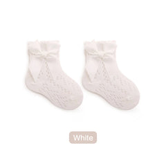 Baby Girl Lace Ruffle Grip Socks
