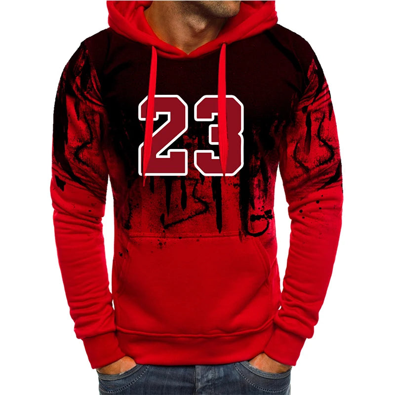 Mens Tracksuit Sports Printed Single Piece Sweatshirt Sweatpants Daily Jogging Mens Clothing Casual Splash-ink Hoodie Pants 2025