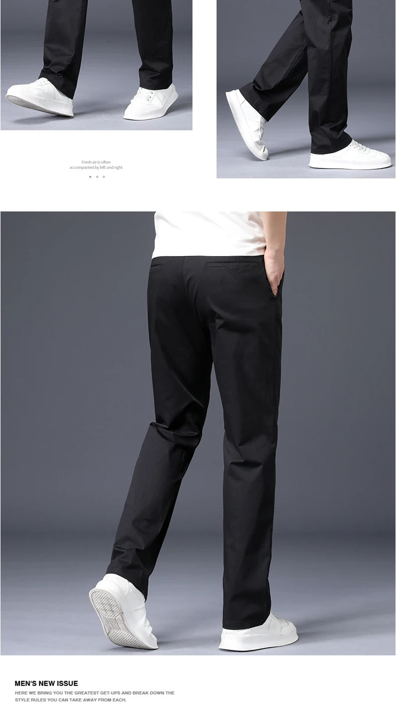 Everyday Stretch Straight Cotton Pants