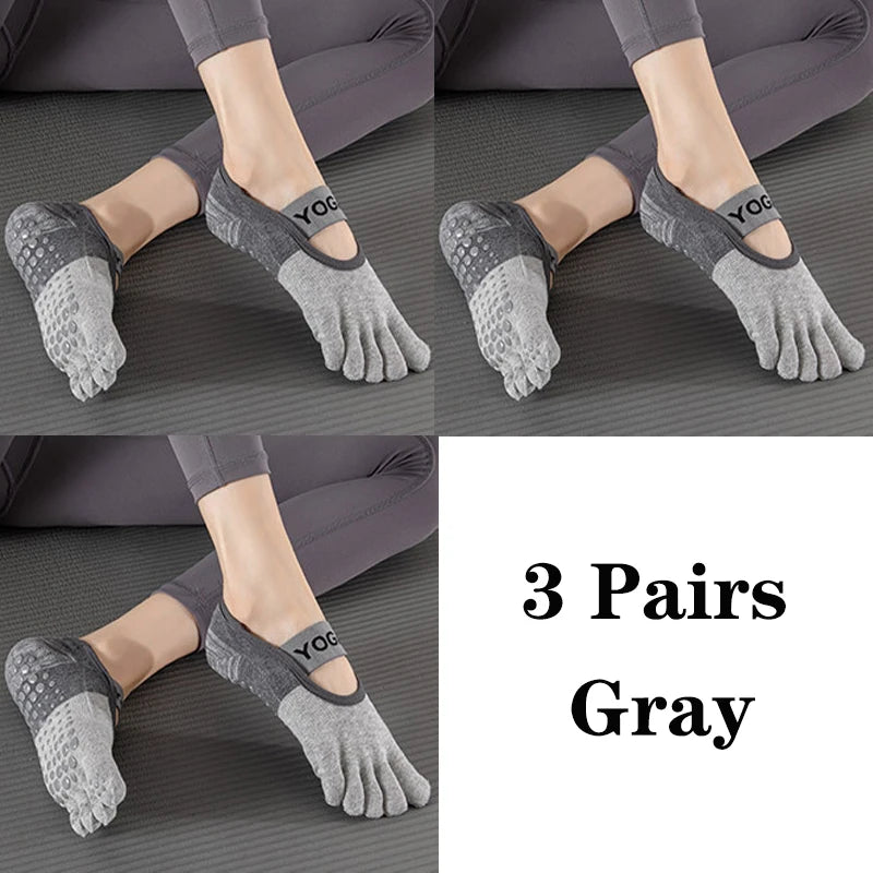 Grip Toe Yoga Socks Set