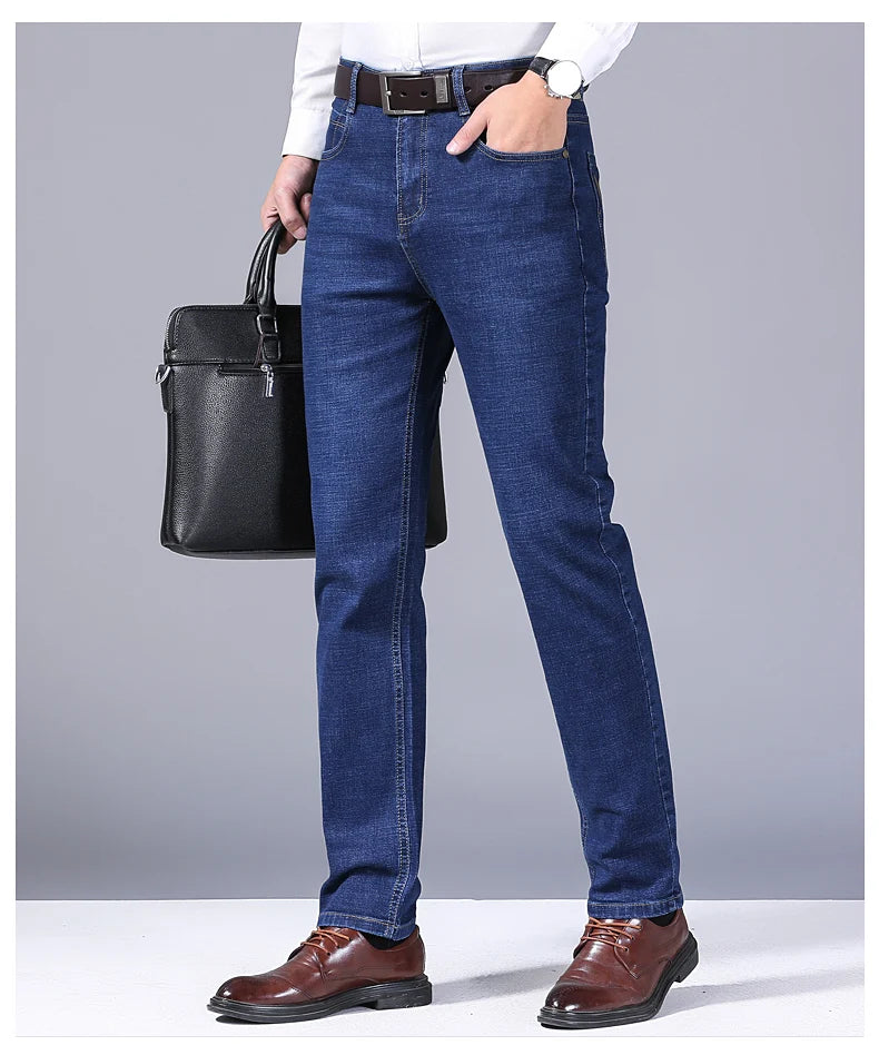Smart Casual Straight Denim Jeans