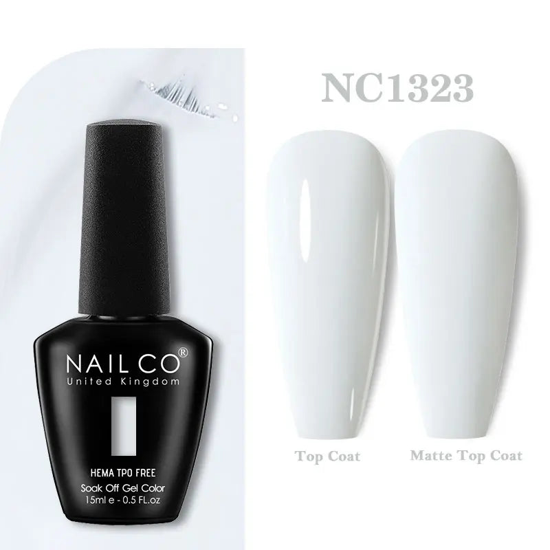 NAILCO 333 Colors Gel Nail Polish Semi Permanent Varnishes Nails Art Design Hybrid Soak Off Top Base Coat UV Gel Manicure 15ml