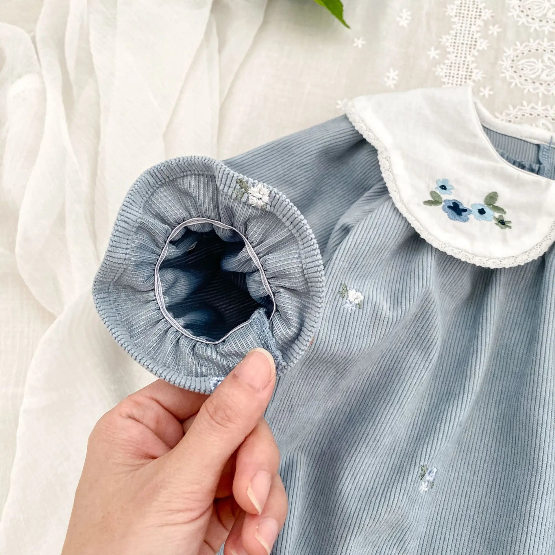 Floral Ruffle Baby Girl Romper