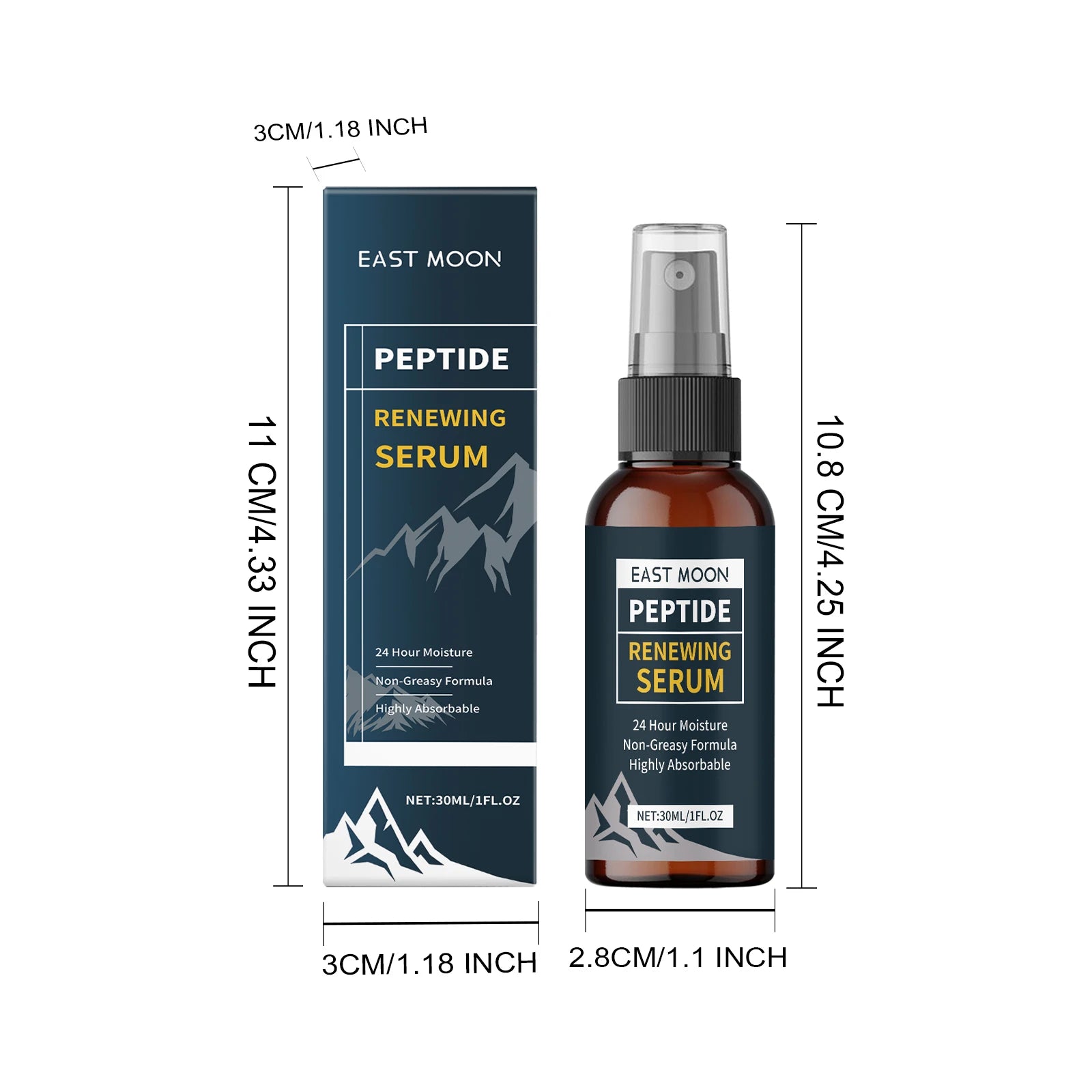 Men Renewing Serum Spray Hydrating & Firming Face Essence Wrinkle Reduction Shrink Pores Smoothing Tightening Skin Care