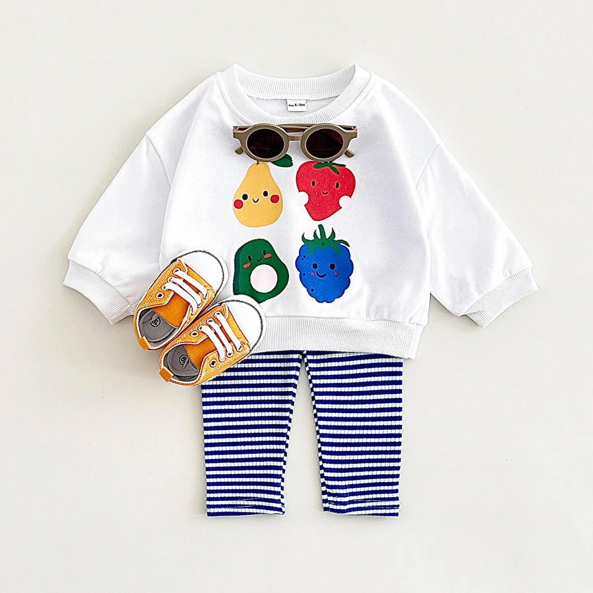 Fruit Print Baby Outfit Set