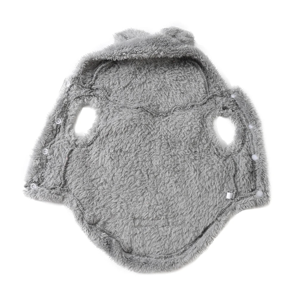 Cozy Fleece Pet Hoodie Coat