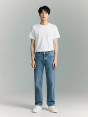 Men's Jeans Casual Straight Stretch Fashion Classic Blue Black Work Denim Trousers Male Brand Clothing