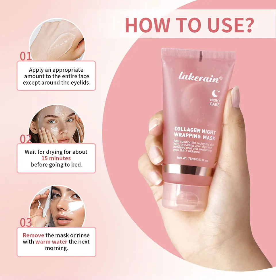 Skincare Koreans Originales Deep Collagen Mask Peel Off Mask Facial mask soluble collagen hydration tightening Night cream skin