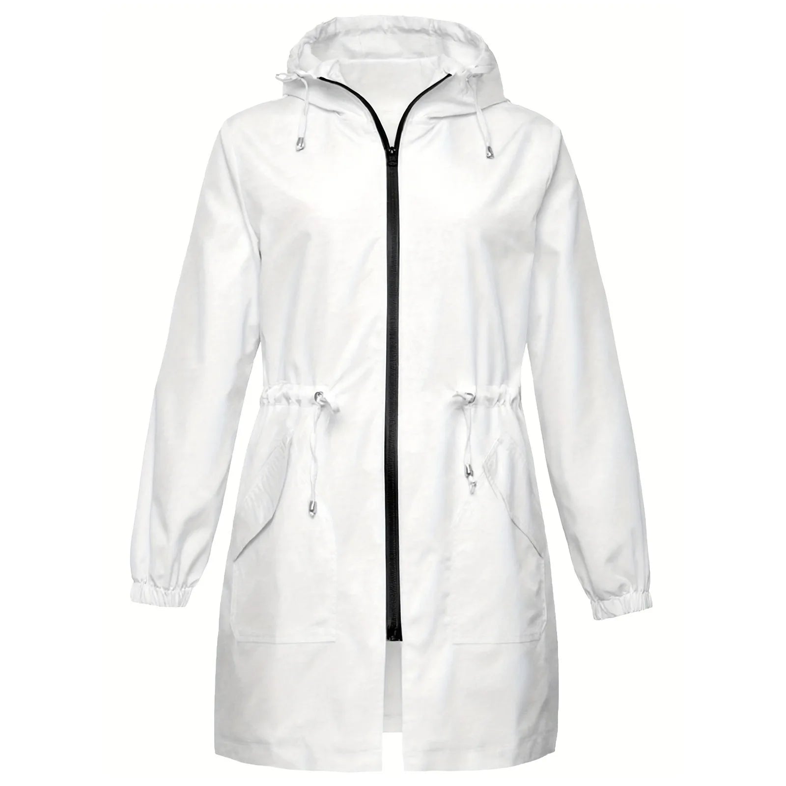 Women Trench Coat New Spring Autumn Jacket Casual Long Sleeve Hooded Mid Long Windbreaker Female Overcoat High-Quality Coats