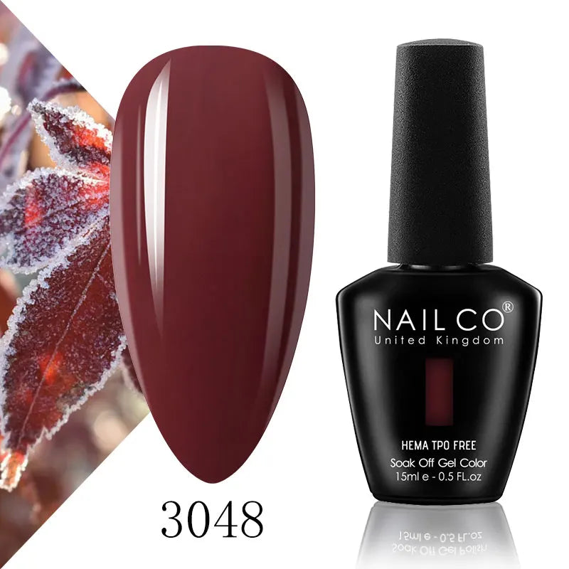 NAILCO 15ml Nail Gel Polish Semi Permanent UV Varnish Nails Art Gel Vernis Manicure TOP BASE Nails Products Supplies Equipment