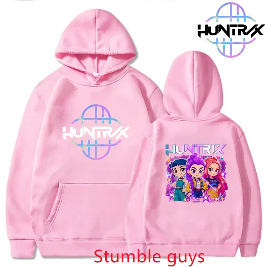 Anime Print Casual Warm Hoodie