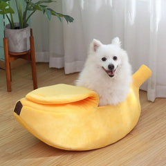 Banana Cat Bed House Funny Cute Cozy Cat Mat Beds Warm Durable Portable Pet Basket Kennel Dog Cushion Cat Pet Supplies ﻿