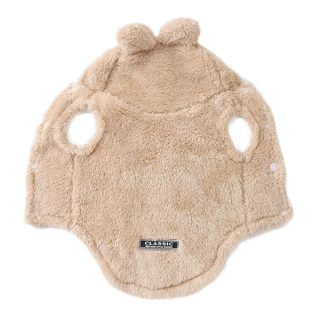 Cozy Fleece Pet Hoodie Coat
