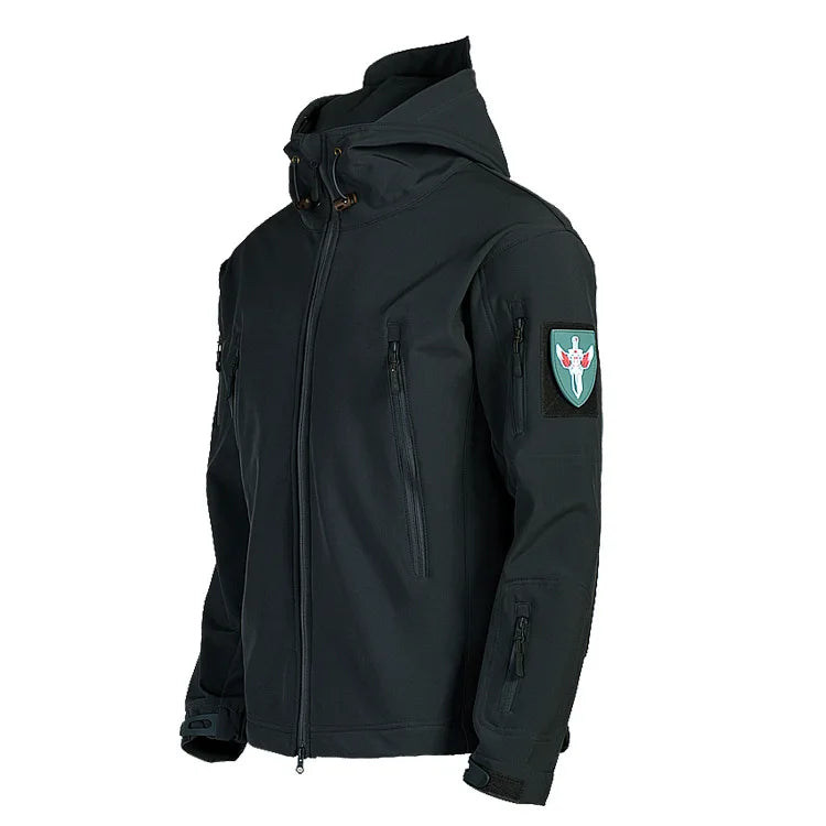 Oulylan SoftShell Tactical Waterproof Jacket Fishing Hiking Camping Climbing Jacket HoodedWinter Autumn Tracksuits Set Men