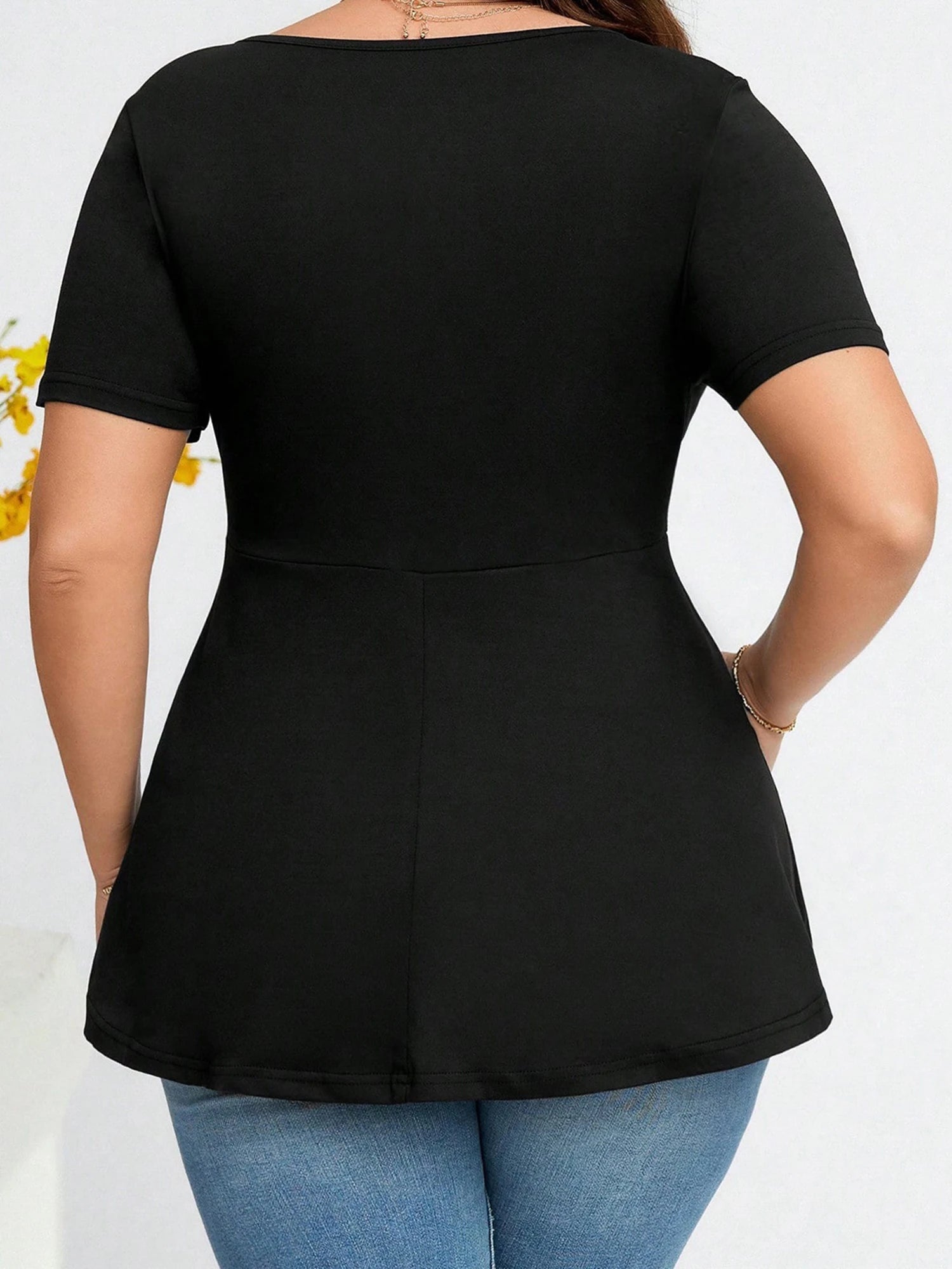 Velvet Slash Neck Top