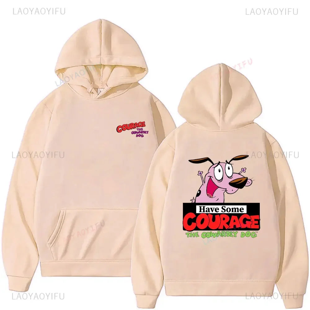 Vintage Cartoon Drop Shoulder Hoodie