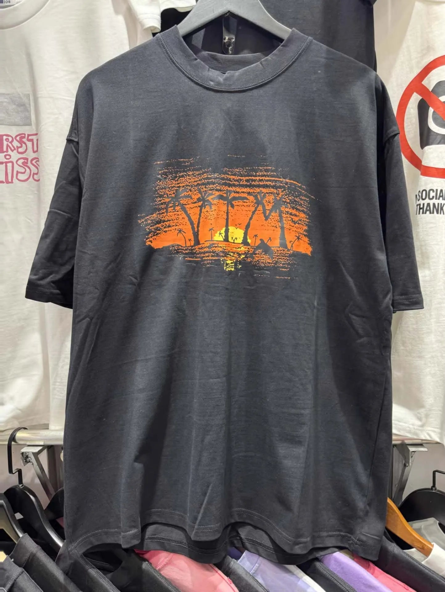 Oversized Heavy Cotton Print Tee