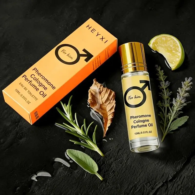 Roll-On Pheromone Perfume - Exohormone Parfum Fruity Floral Scent, Long-Lasting Fragrance, Alcohol-Free, Essential for Dates