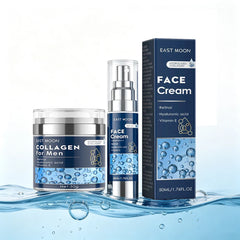 50ml 6-in-1 Men Facial Cream Daily Moisturizer with Hyaluronic Acid & Collagen,Hydrating Revitalizing Skin Care Fast-Absorbing