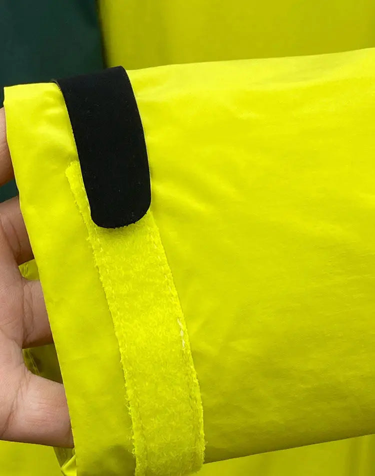 Color Blocked Outdoor Down Jacket