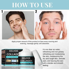 Collagen Creams For Men Improve Skin Quality Face Cream Firming Moisturizing Hyaluronic Acid Cream Facial Skin Care