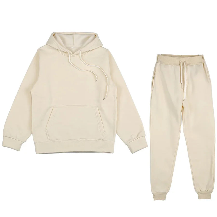 Men's Sports Suits Fashion Tracksuit Women Hoodies + Pants Two Pieces Sets Running Casual Sweatshirts Sweatpants Men's Clothing