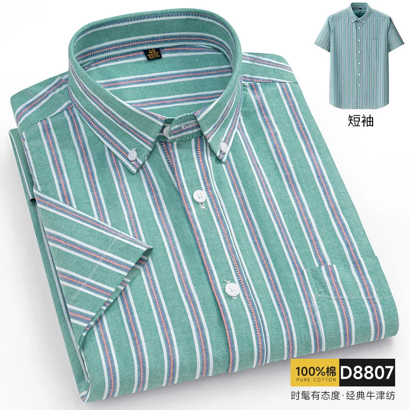 Oxford Cotton Short Sleeve Shirt
