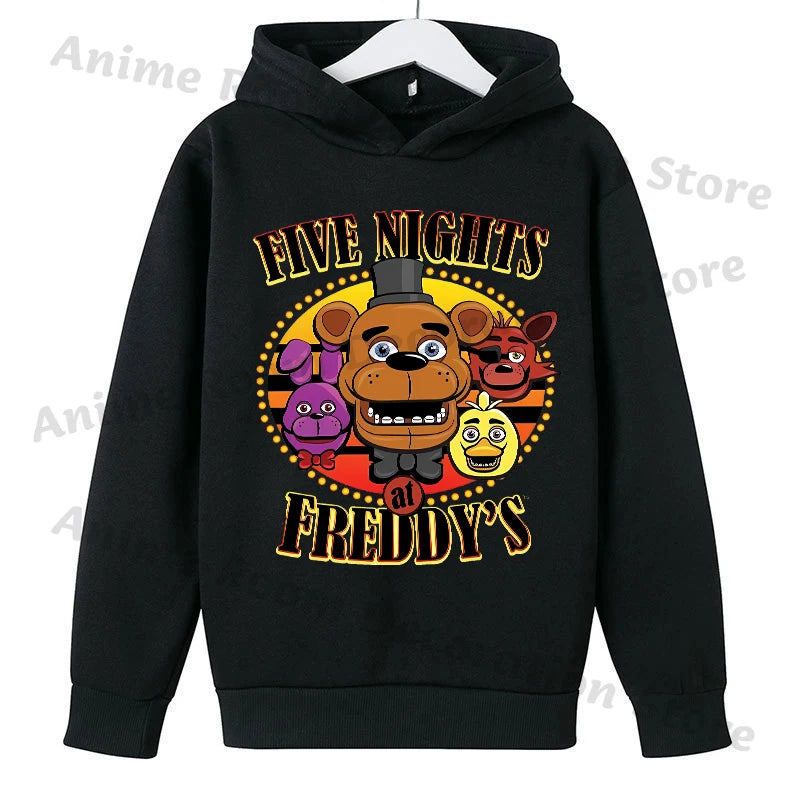 Kids Cartoon Sporty Pullover Hoodie