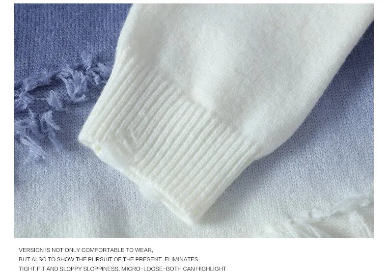 Winter Knit Crew Pullover Sweater