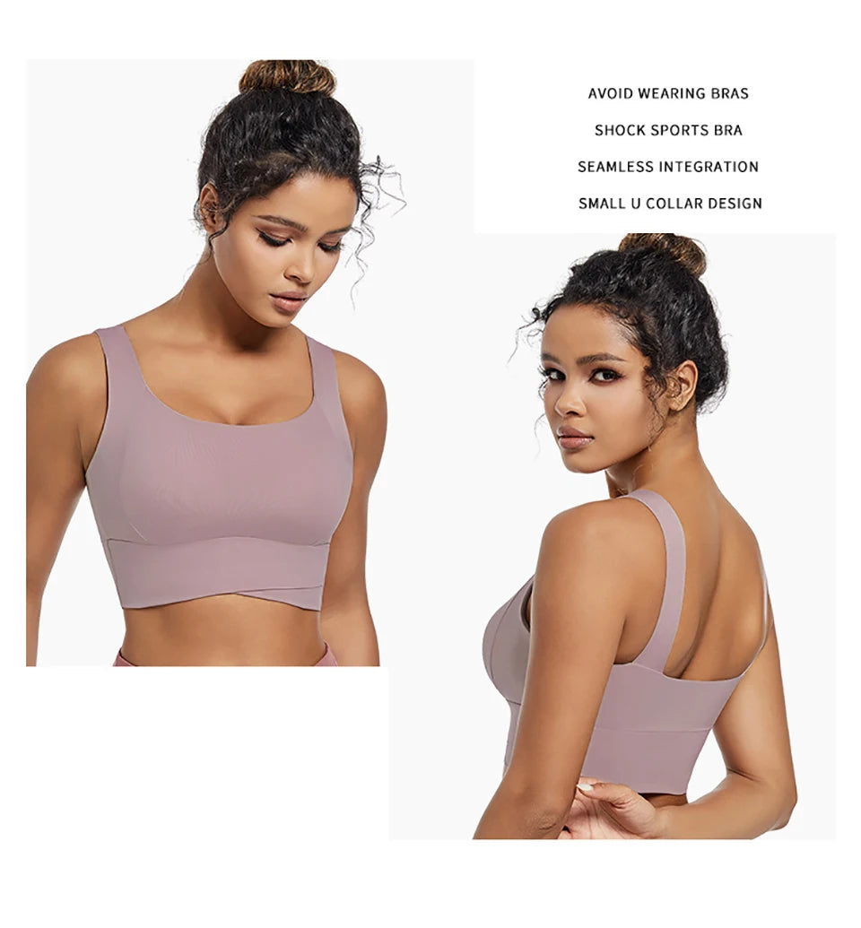 High Impact Sports Bras for Women High Support Padded Sports Bra Workout Fitness Crop Top for Women Racerback Bra for Yoga