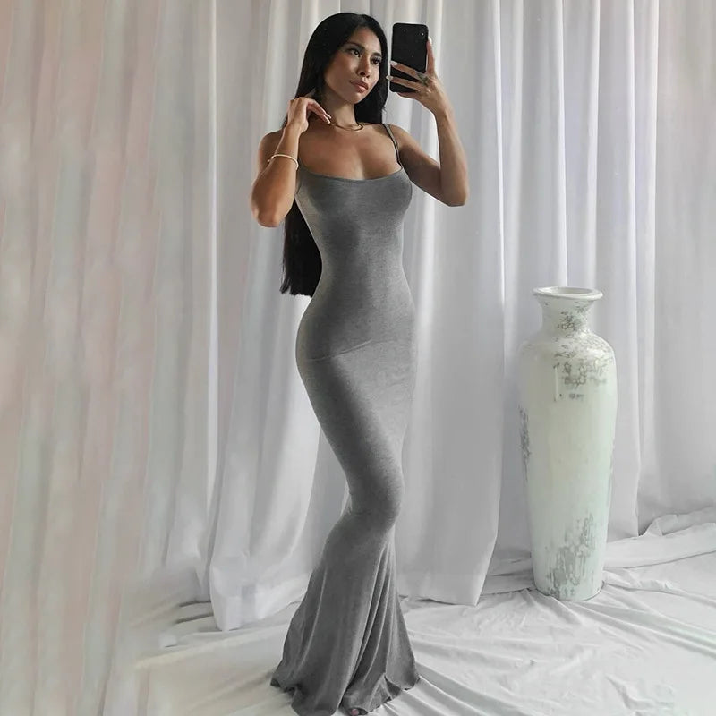Elegant Mermaid Evening Maxi Dress