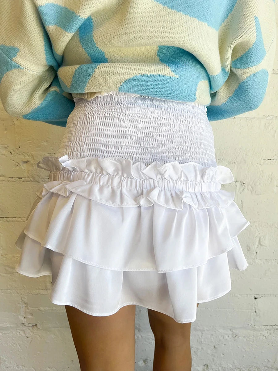 Sweet Tiered Summer Mini Skirt