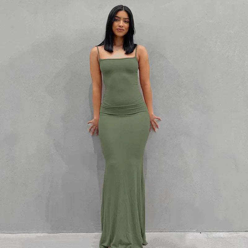 Elegant Mermaid Evening Maxi Dress