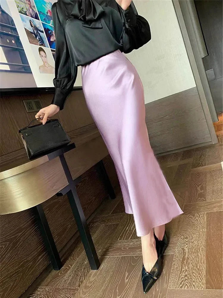 Silk Satin Skirts Premium Edition