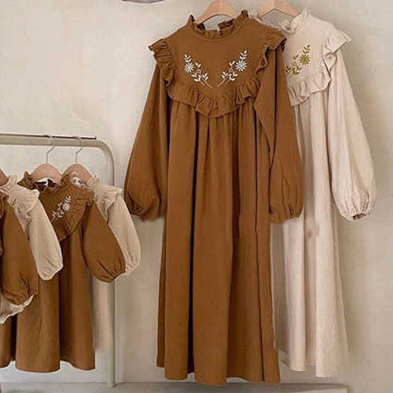Mother Daughter Floral Long Sleeve Dress