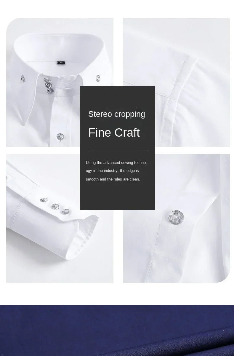 Korean Slim Non-Iron Dress Shirt