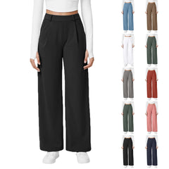 Women's Fashion Comfortable Pants Autumn and Winter Wide Leg Casual Sports Drape Slimming and Versatile Floor Length 2025